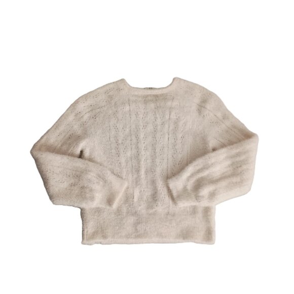 Abercrombie Kids Girl’s Fuzzy Cozy Preppy V-Neck Pullover Sweater Size 9-10 - Picture 3 of 14